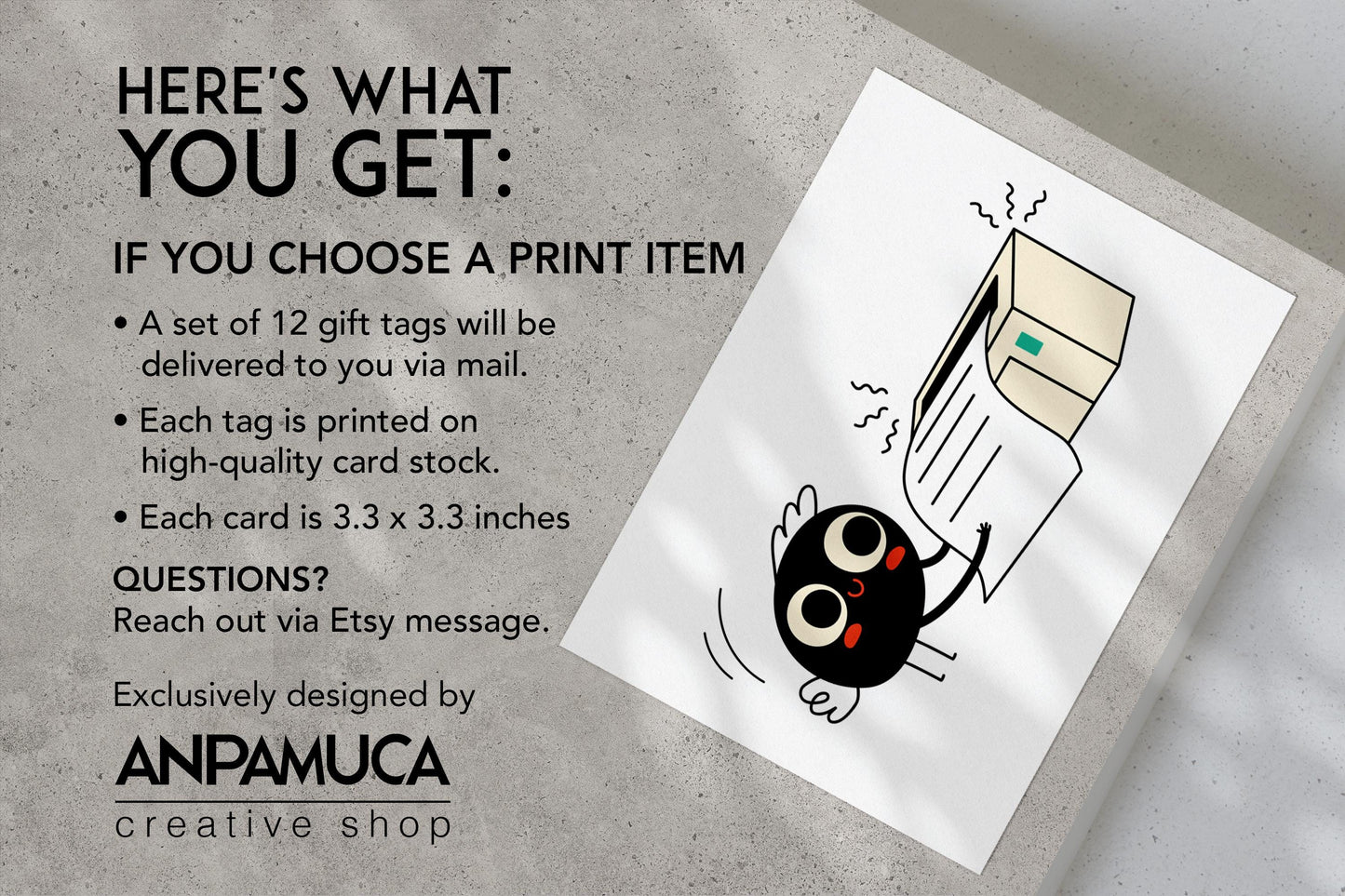 Dog Lover Gift Tag - Dog Christmas Gift Tags -Personalized Dog Gift Tag