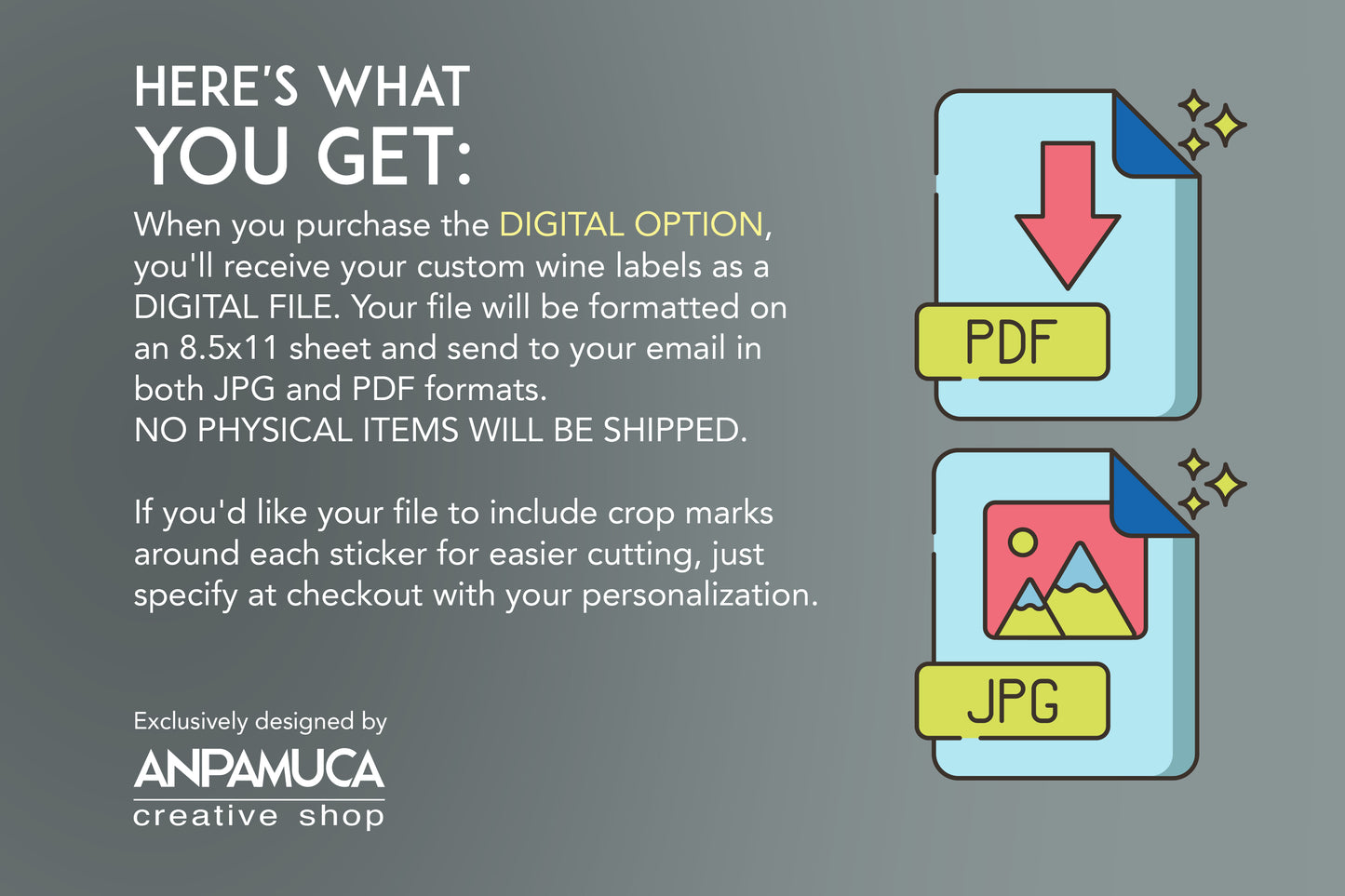 Custom Birthday Wine Label with Photo - Gold Crown Design (Digital/Print)