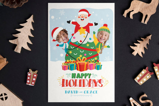 Personalized Christmas Card with Photo / Funny Photo Christmas Card / DIGITAL DOWNLOAD
