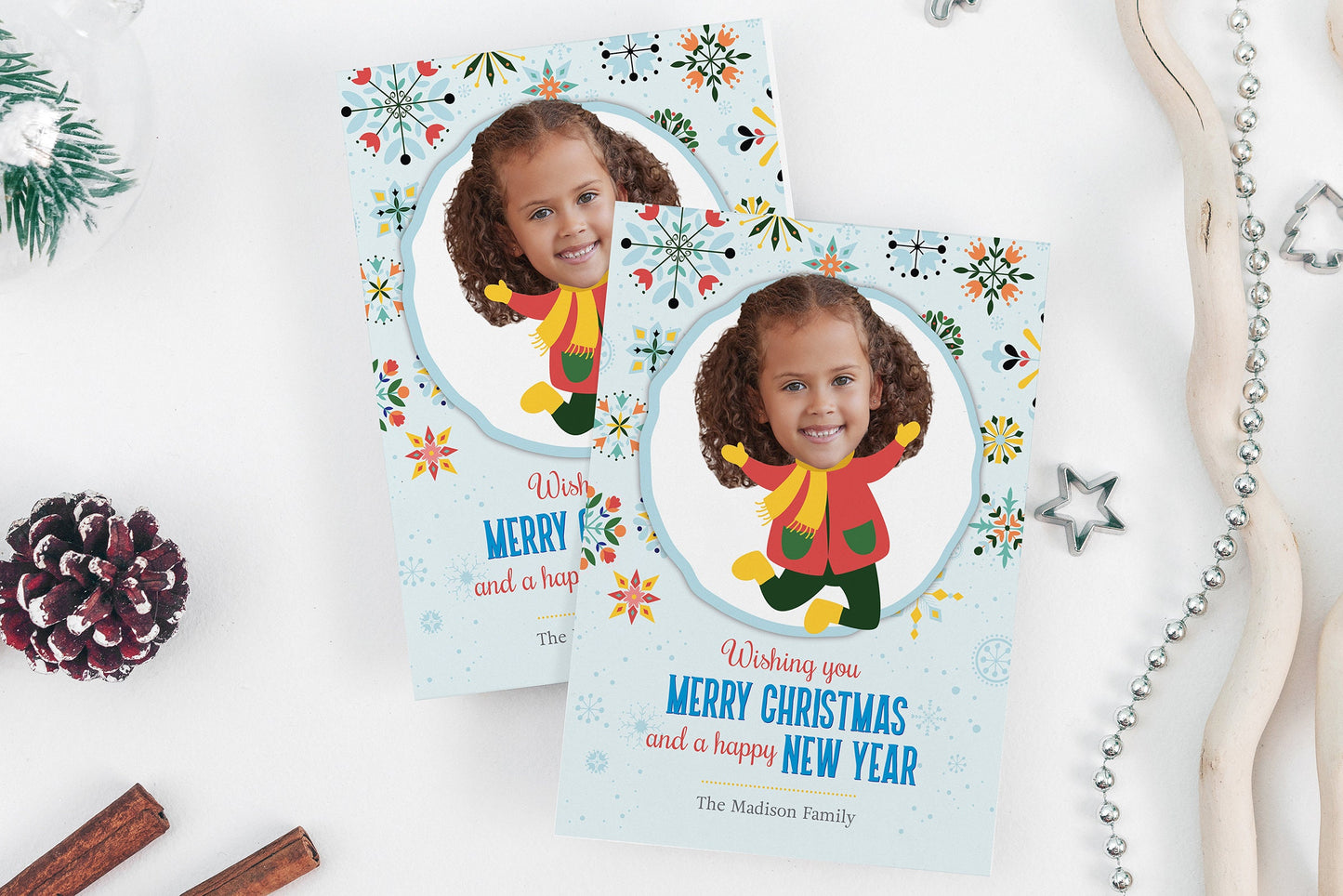 Funny Christmas Card with Photo / Photo Holiday Card / DIGITAL DOWNLOAD