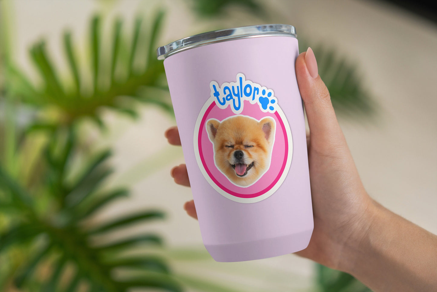 Custom Pet Sticker With Photo and Name Dog or Cat Gift for Grandparent Pet Lovers Dog or Cat Birthday Party Cat Mom Sticker Dog Dad Decals