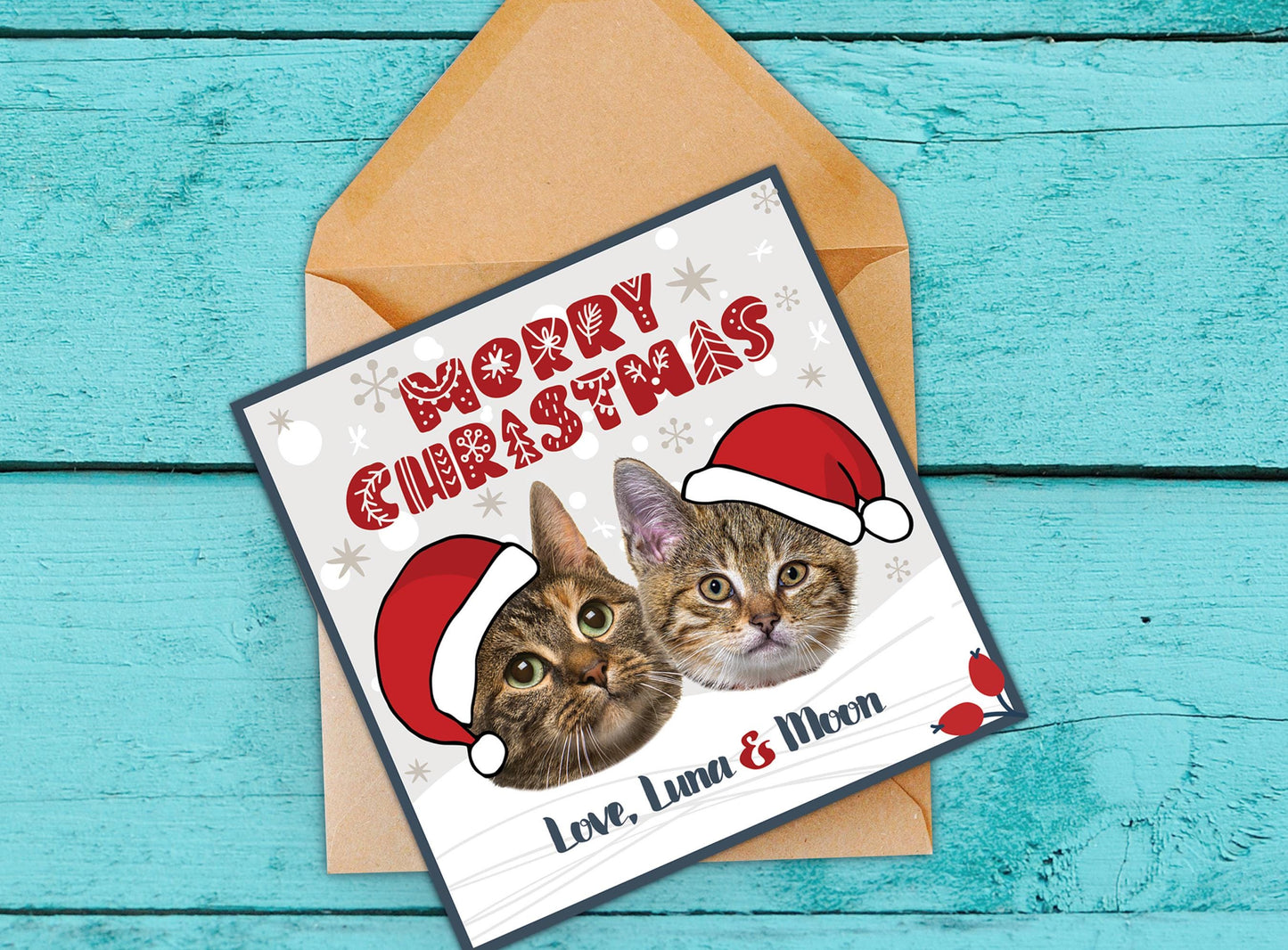 Custom Pet Christmas Gift Tags -Dog Holiday To From Gift Tags - Holiday Gift Label