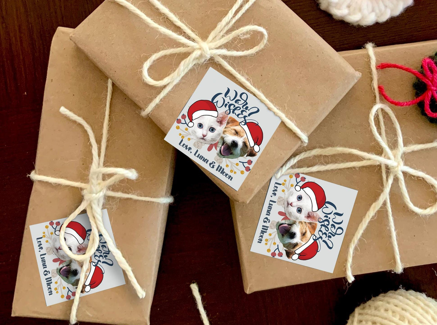 Dog Lover Gift Tag - Dog Christmas Gift Tags -Personalized Dog Gift Tag